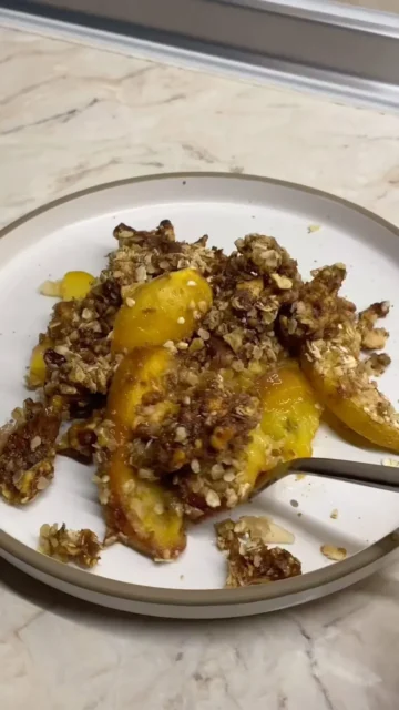 Peach cobbler